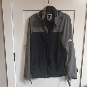 Travis Mathew Black and Gray Windbreaker